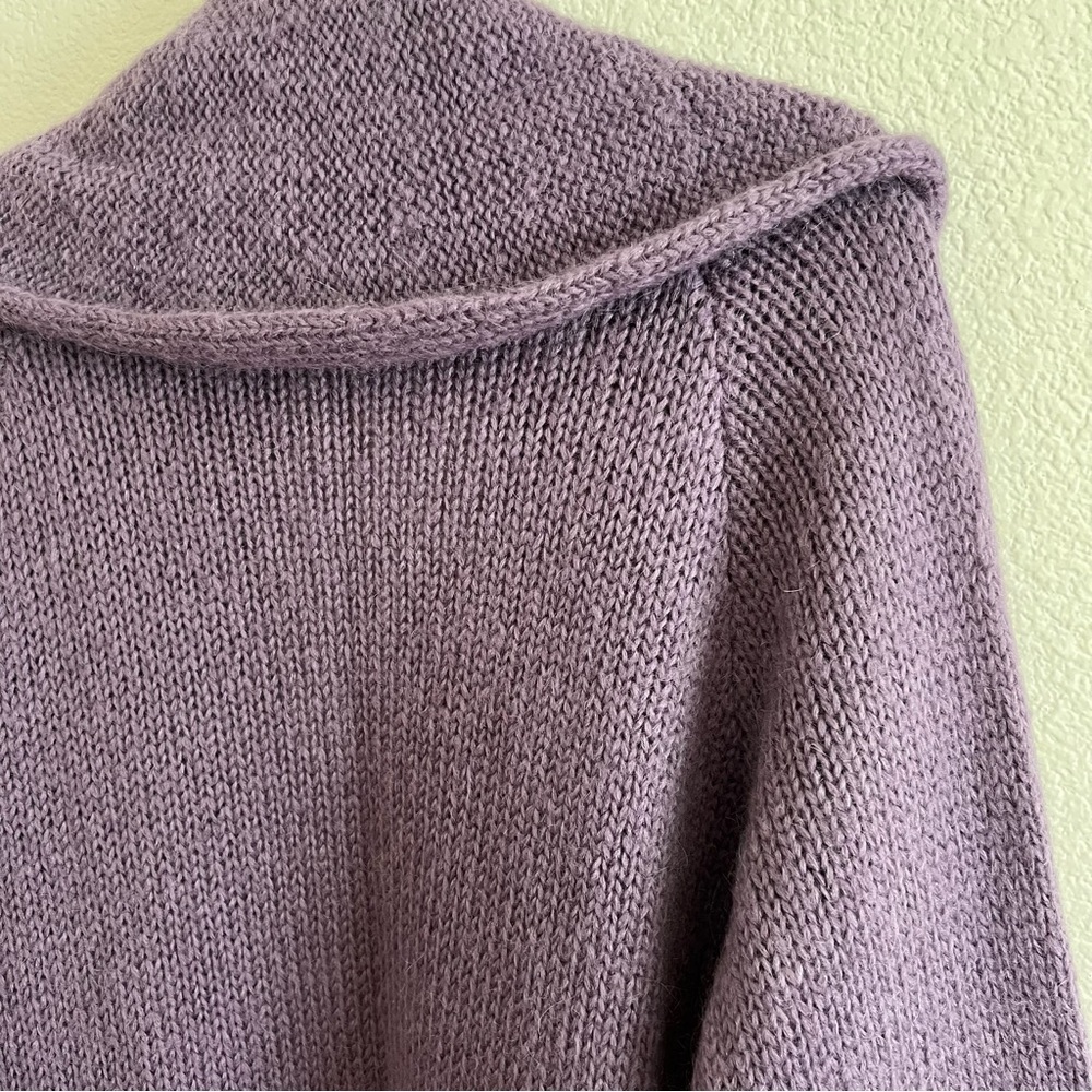 Soft Surroundings Purple Telluride Wool And Mohair Cardigan M - Picture 8 of 8